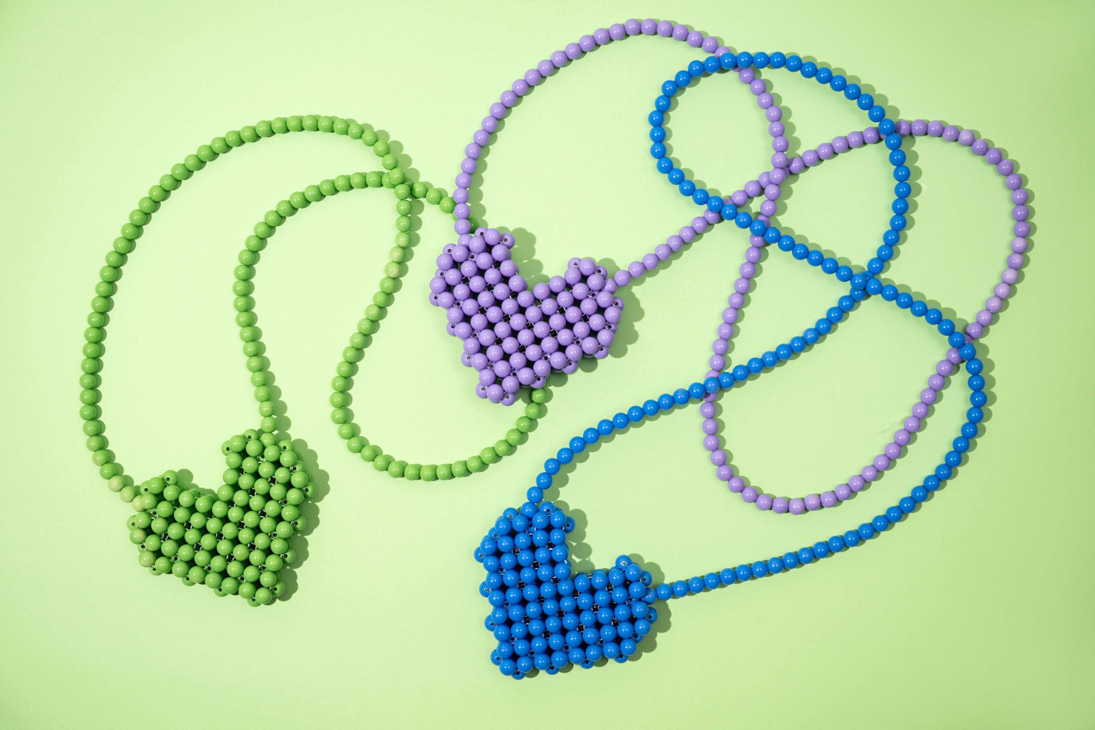 Mini Bead My Heart Bag - Purple
