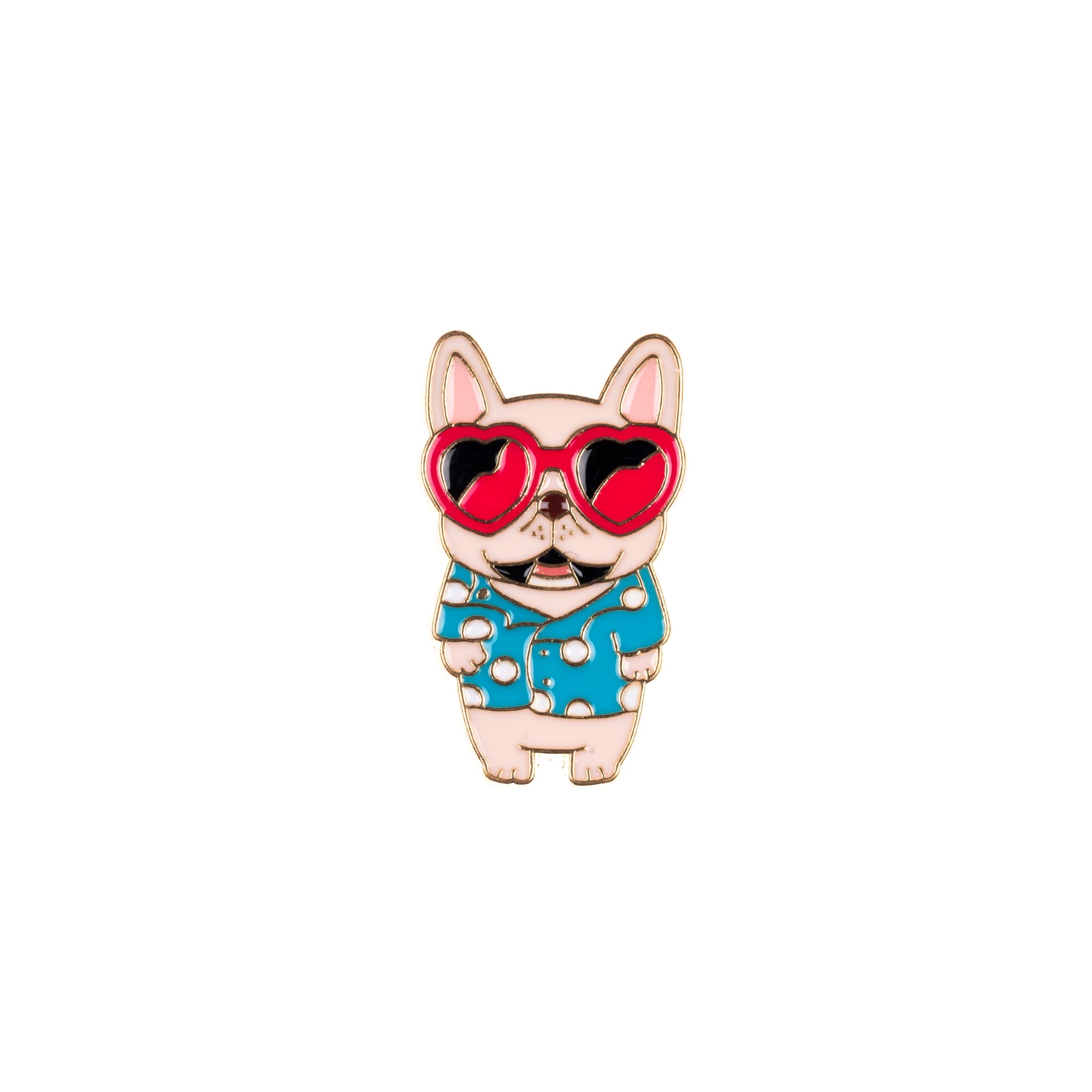 Heart-Eyed Pup - Enamel Pin
