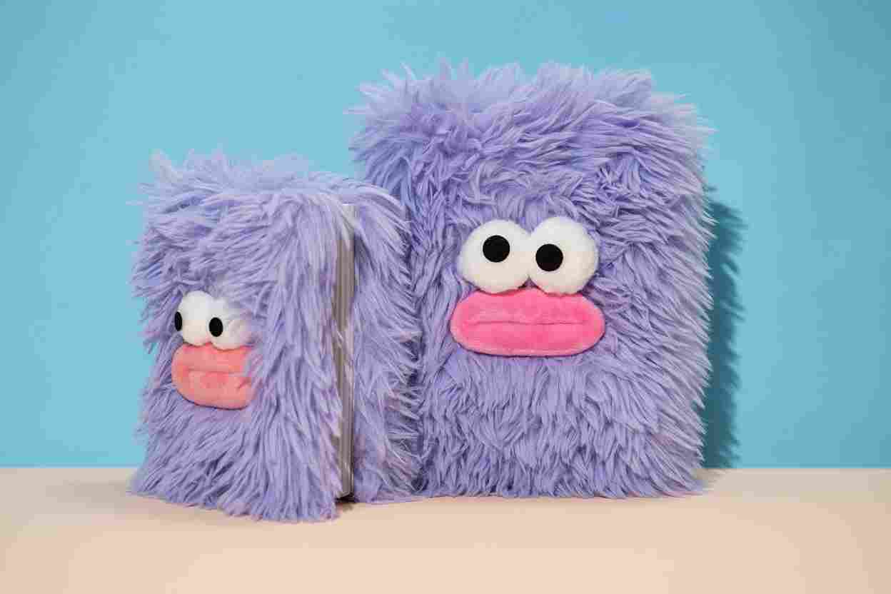 Green Fluff Monster - Plush Diary