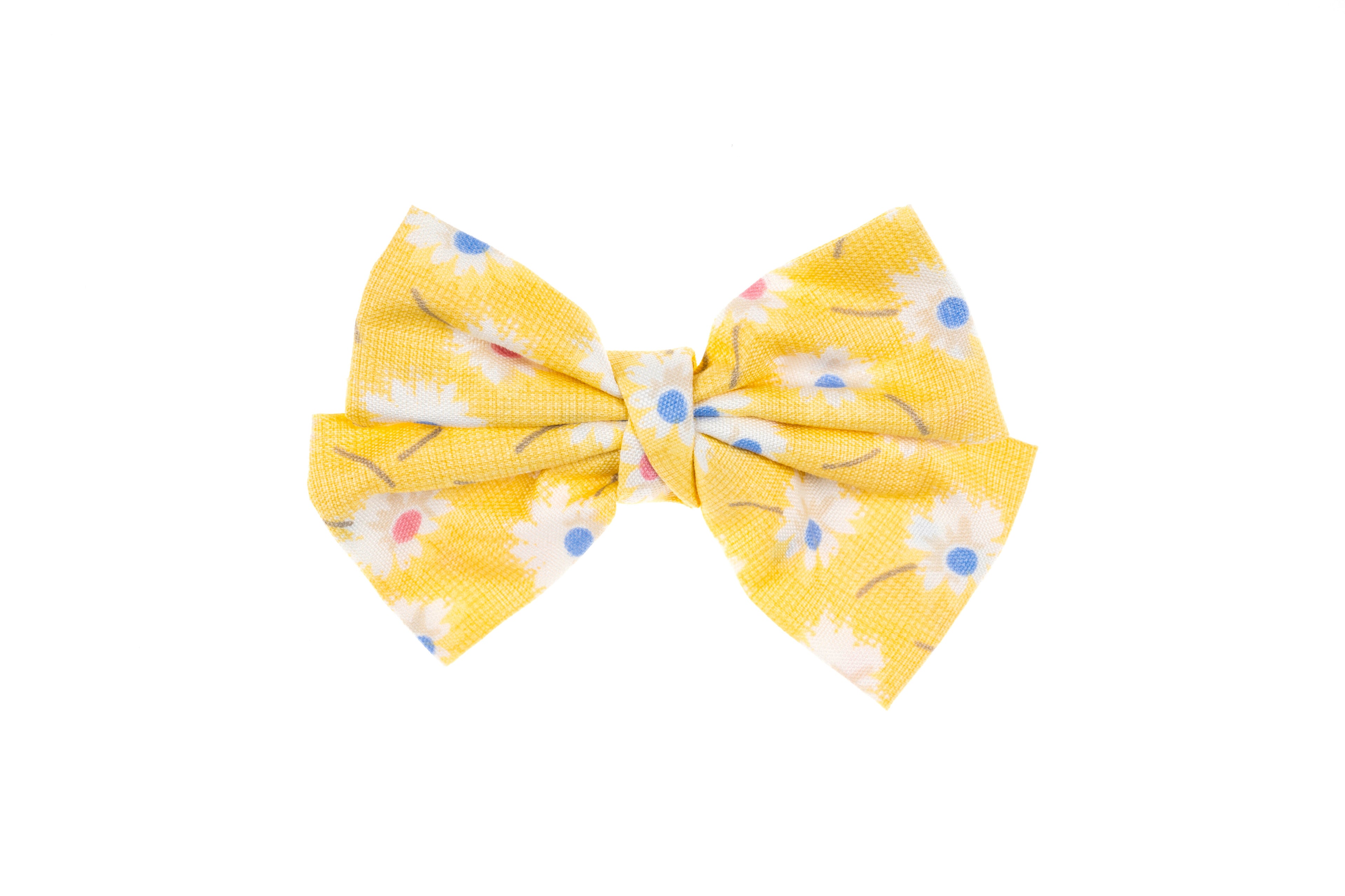 Yellow Plaid - Bow Hairclip