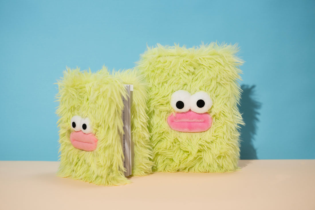 Green Fluff Monster - Plush Diary