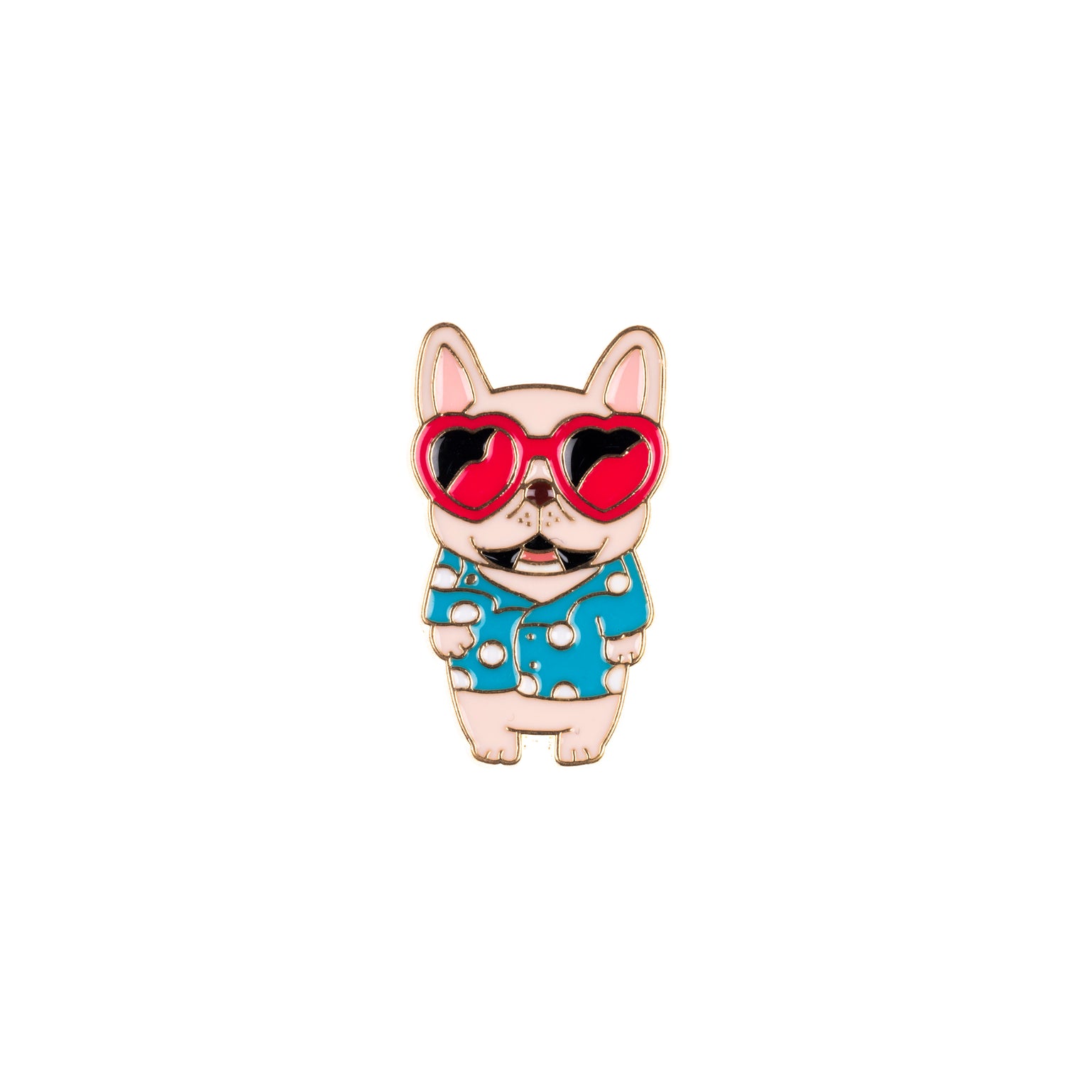 Heart-Eyed Pup - Enamel Pin