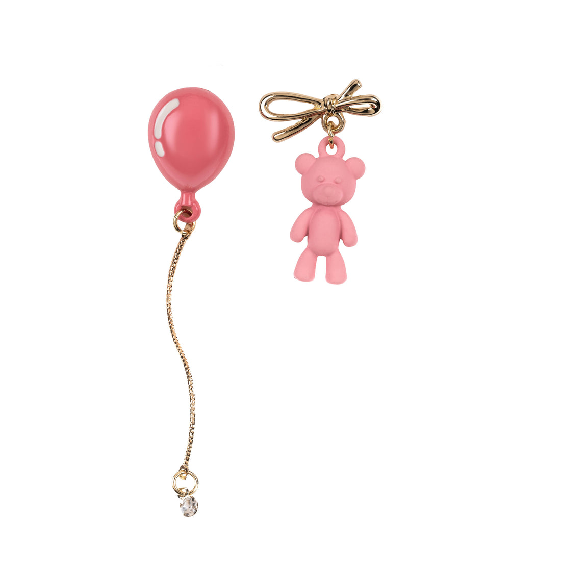Soaring Teddy - Blue - Dangle Earrings