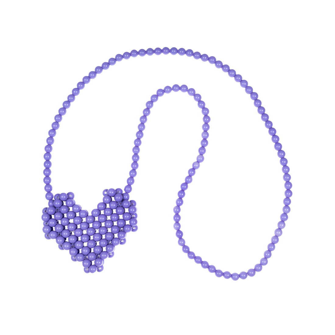 Mini Bead My Heart Bag - Purple